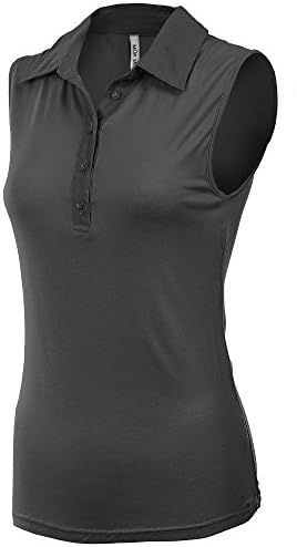 Mur Mur Women Solid Knit Sleeveless Collared Button Down 7585 INR Large BLACK