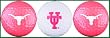 University of Texas-Austin Golf Balls Pink Variety