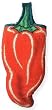 Boston Warehouse Chili Pepper Oven Mitt