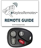 1996-1999 Oldsmobile Aurora Keyless Entry Remote Fob Clicker With Free Do-It-Yourself Programming + Free eKeylessRemotes Guide
