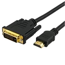 Eforcity Black 6FT /2 Meter HDMI Male to DVI Male Cable