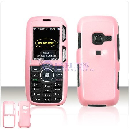 Solid Soft Pink Case Cover for Brand LG LX260 LX-260 Rumor Protective Cell Phone Hard SNAP-ON