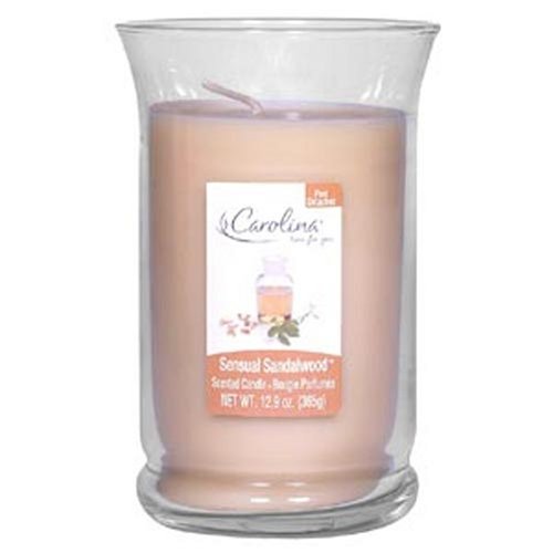 Carolina Jar Candles, Sensual Sandalwood Scent (Pack of 2)