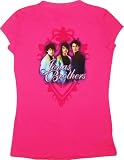 Jonas Brothers Crest Fuchsia Junior's T-Shirt Tee
