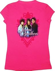 Jonas Brothers Crest Fuchsia Junior's T-Shirt Tee