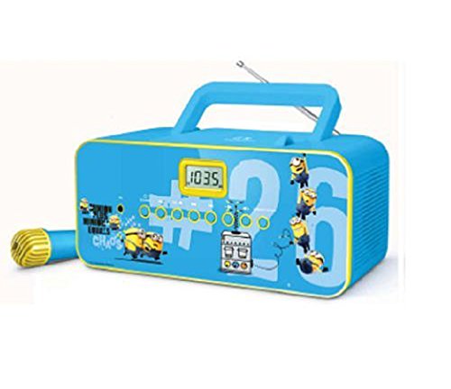 Minions Portable CD Player Sing Along Radio RD-3353M (Refurbished)