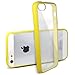 iPhone 5 Case, JETech Apple iPhone 5/5S Case Bumper Shock-Absorption Bumper and Anti-Scratch Clear Back for iPhone 5/5S (Yellow)