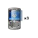 SF Planet® Premium Quality RIM Blackberry 8330 CURVE Screen Protector Shield x 3 Pack