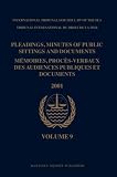 Review Hotei Publishing  / Pleadings, Minutes of Public Sittings and Documents/ Memoires, Proces-verbaux Des Audiences Publiques Et Documents (Itlos Pleadings, Minutes and Documents ... Memoires, Proces-Verbaux Et Documents 2001)
