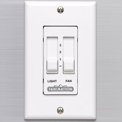 Fanimation C2 3-Wire 3-Speed Wall White
