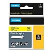 DYMO Rhino Pro 1/2 Inch x 11.5 Feet Yellow Flexible Industrial Strength Nylon Labels (18490)