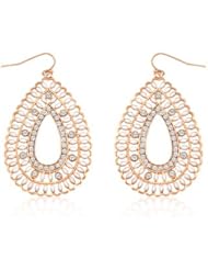 Rose Gold Bohemian Drop Earrings