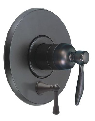 Fusion by Danze RIV-HFT-DKB River Rock Single Handle Pressure Balance Valve with Diverter, Dark Bronze