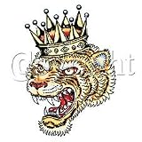 418QtueBQYL. SL160  Royal Tiger Tattoo T shirt, Tattoo T shirts, Vintage Tattoo Art, Old School Tattoo T shirt, X Large, Kelly Green