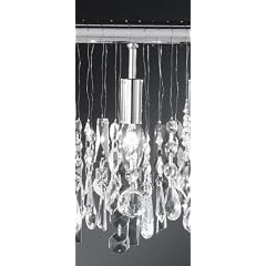 Reality|Philips Pendelleuchte Deckenleuchte, 10-flammig, Glasprismen, 125cm