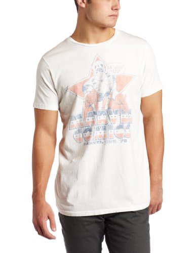  Junk Food Clothing Men's Marvel Comics Short Sleeve Vintage Crew Neck T-Shirt