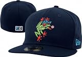 Everett AquaSox Navy with Frog On-Field Authentic 5950 Fitted Hat