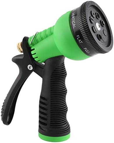 Gardees Tm 50 Feet Expandable Garden Hose with Solid Brass Connectors &amp; 8-pattern Spray Nozzle