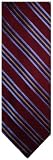 Men's Tommy Hilfiger Neck Tie 100% Silk Burgundy/Tan/Blue Blend
