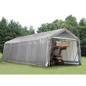ShelterLogic 14Ft.W House Style Instant Garage - 36ft.L x 14ft.W x 16ft.H, Model# 79431 by Shelter Logic