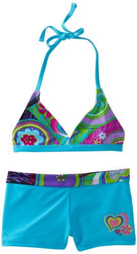 Laguna Girls 7-16 Party Animal Bikini, Blue, 14
