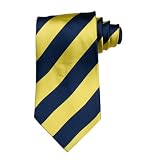 Michigan Wolverines - Neck Tie - Striped - Blue and Maize