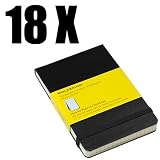 Moleskine Reporter, Small Squared Notebook - 18 Pack