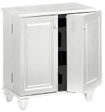 Multi-media Cabinet W/strg Drs 12-shelf Rubbed White