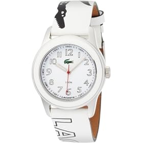 Lacoste Womens 2000520 Advantage Iconic White and Black Logo