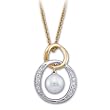 Diamond and Akoya Pearl Necklace