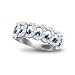 Serenity Diamond And Sapphire Eternity Ring