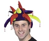 Jolly Jester Hat Multi Coloured for Fancy Dress