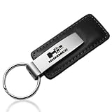 Hummer H2 Black Leather Key Chain