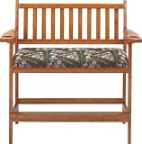 Oak-stained slat back spectator bench - Billiards Equipment
