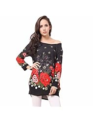 Cashmere General Print Long Sleeves  Dress