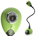USB 2.0 High Definition Hue Skype webcam with mic for Windows XP VISTA or Apple MAC OSX (green)