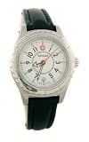 Women's Sportedge Black Leather White Dial