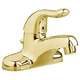 American Standard 8115-PB Cadet Brass 4 Bathroom Sink Lavatory Faucet, Single Handle Centerset