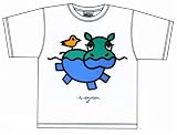 Children's White T-Shirt With Printed Hippo