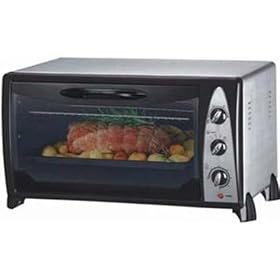 Team - OT 30 - Four - Fonction Chaleur Tournante et R�tisserie - Programmation Manuelle 60 Mm - Thermostat 100 � 250� - Coloris Noir/Silver - 42 Litre
