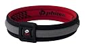 Phiten Titanium Bracelet X30 Edge, Red / Black, 7.5 Inch