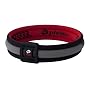 Phiten Titanium Bracelet X30 Edge, Red / Black, 6.75 Inch