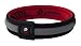 Phiten Titanium Bracelet X30 Edge, Red / Black, 7.5 Inch