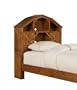 Powell Dakota Twin-Size Dark-Rustic-Pine Barn-Style Bookcase Headboard