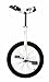QU-AX Einrad Luxus 50,8 cm (20 Zoll), weiß