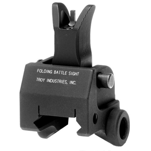 Troy Industries Front Folding M4 Style Gas Block Mounted Battle Sight (Black)