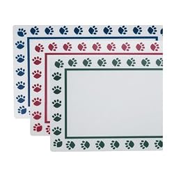 Pet Studio Pawprint Dining Mat 12X20 In Green