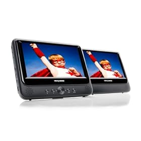 Nextbase NB49AM / SDV49AM Twin Screen 9-inch Portable DVD Player with Car Kit and Integrated Battery