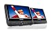 Nextbase NB49AM / SDV49AM Twin Screen 9-inch Portable DVD Player with Car Kit and Integrated Battery
