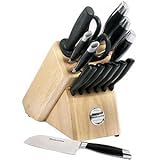 KitchenAid Cooks Series 14-Piece Cutlery Block Set with Bonus Santoku Knife